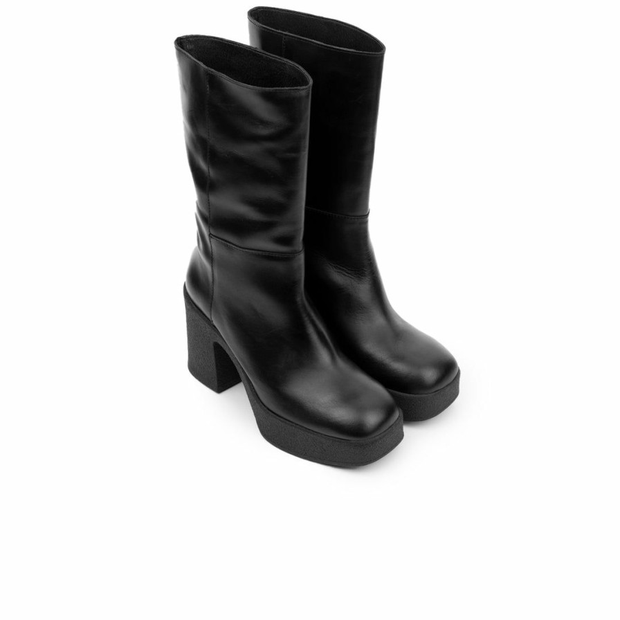 Women L'Intervalle | L'Intervalle Midway Women Black Leather