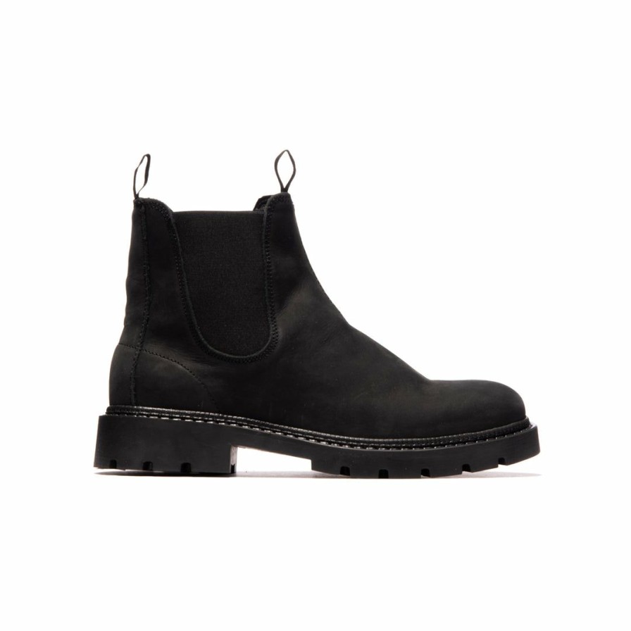 Women L'Intervalle | L'Intervalle Men Guy Black Leather