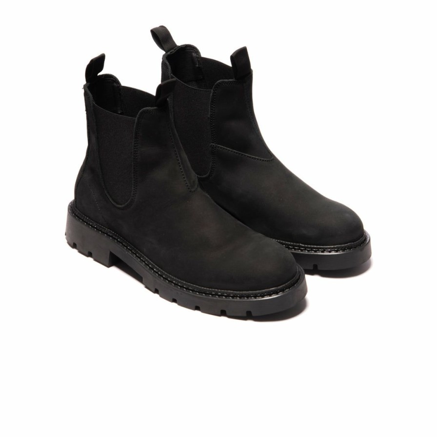 Women L'Intervalle | L'Intervalle Men Guy Black Leather