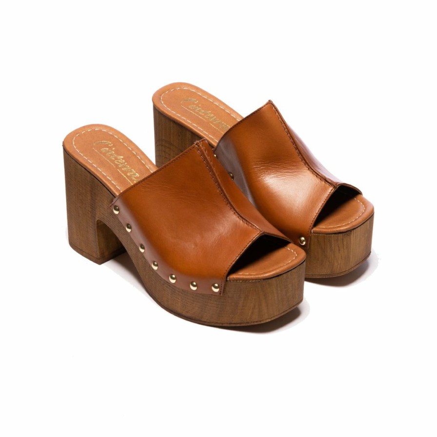 Women L'Intervalle | L'Intervalle Despina Tan Leather Women