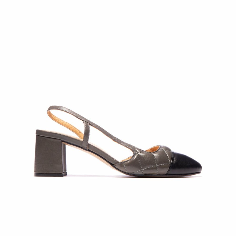 Women L'Intervalle | L'Intervalle Poly Women Grey Leather