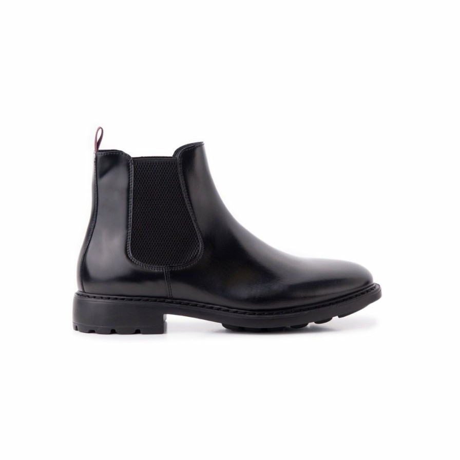 Women L'Intervalle | L'Intervalle Troy Men Black Leather