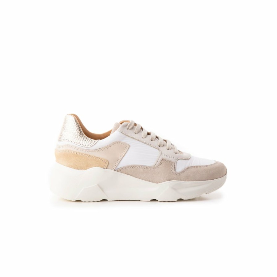 Women L'Intervalle | L'Intervalle Wham Off White Leather Off White Leather/Cuir Blanc Casse