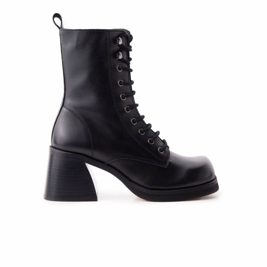 Women L'Intervalle | L'Intervalle Rebel Black Leather