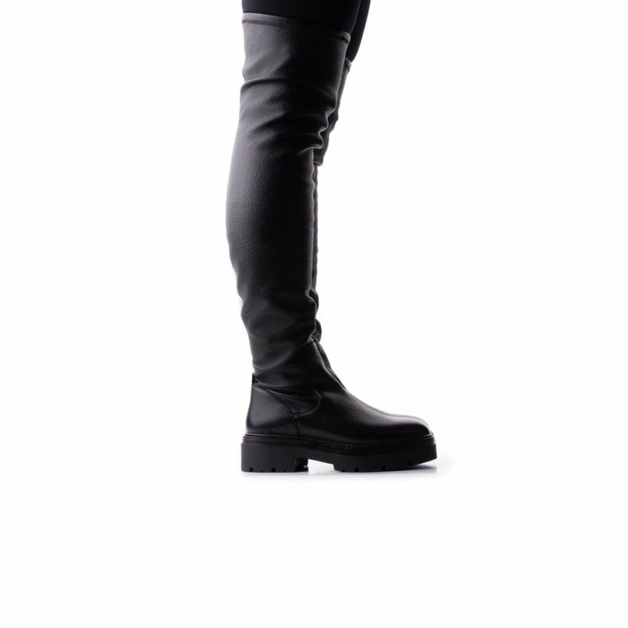 Women L'Intervalle | L'Intervalle Women Calabria Black Leather