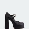 Women L'Intervalle | L'Intervalle Pumps Bird Black Leather Black Leather/Cuir Noir