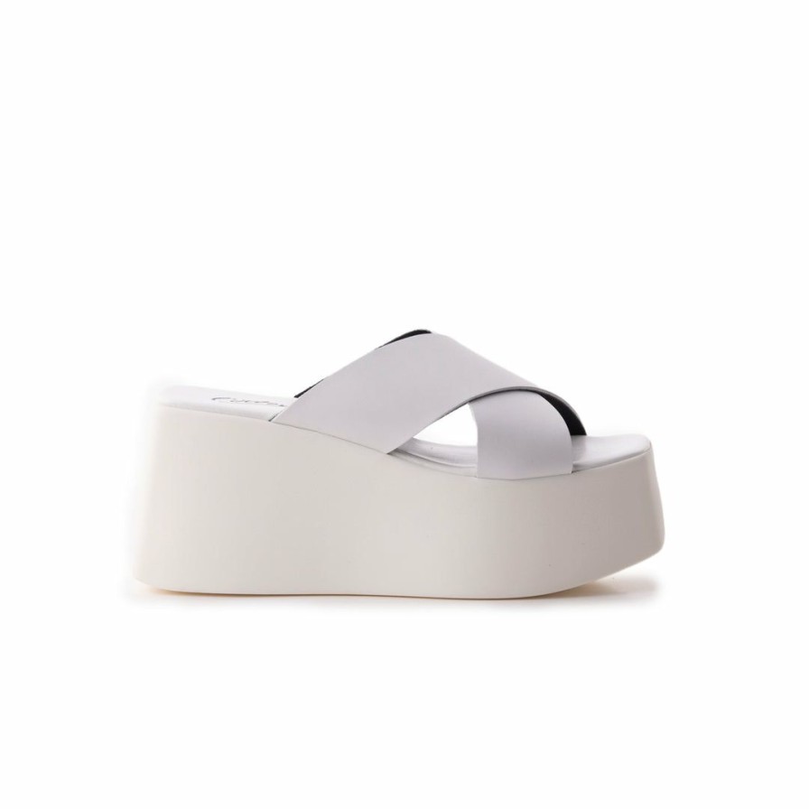 Women L'Intervalle | L'Intervalle Boo Off White Leather Women Off White Leather/Cuir Blanc Casse