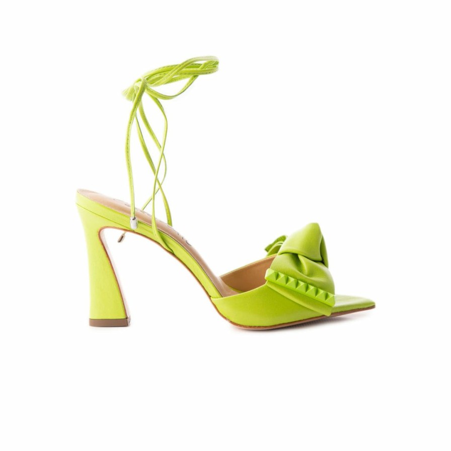 Women L'Intervalle | L'Intervalle Baracoa Lime Leather Women Lime Leather/Citron Cuir