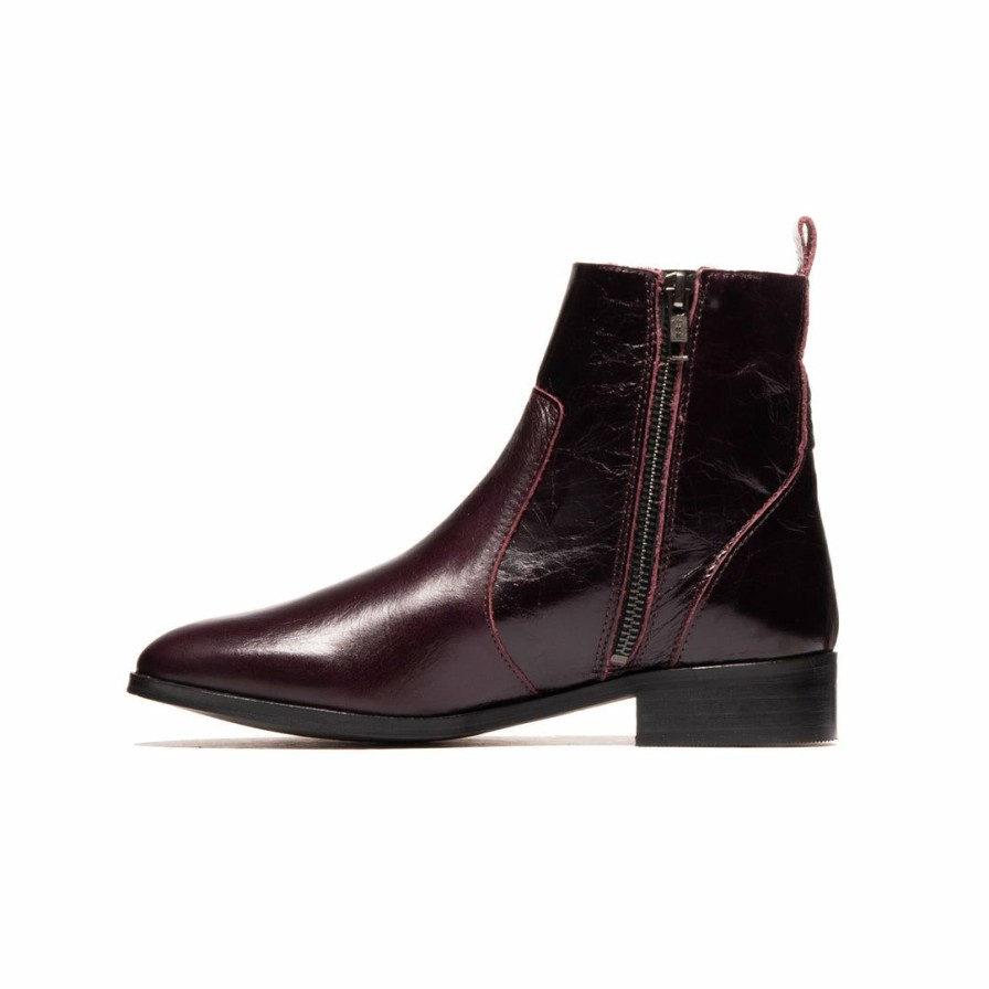 Women L'Intervalle | L'Intervalle Women Mercer Burgundy Leather