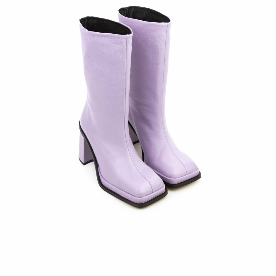 Women L'Intervalle | L'Intervalle Women Chaumont Lilac Leather