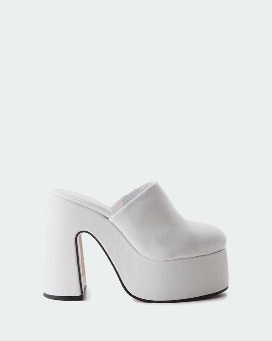 Women L'Intervalle | L'Intervalle Muse White Leather Women White Leather/Cuir Blanc