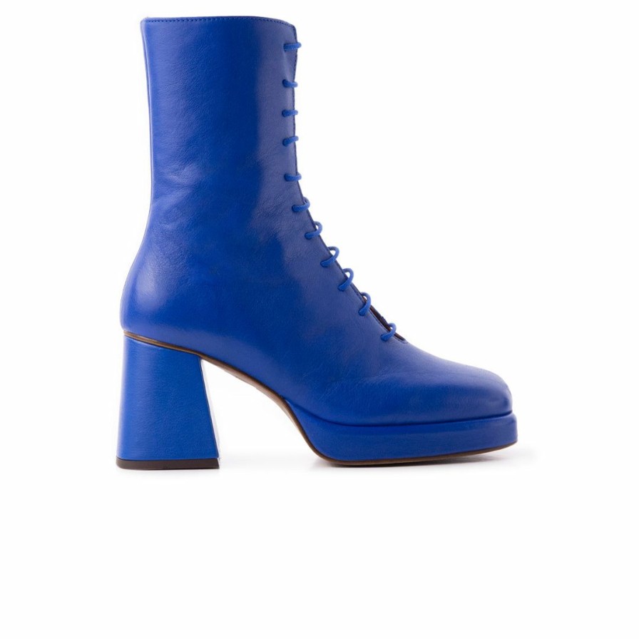 Women L'Intervalle | L'Intervalle Mather Women Blue Leather