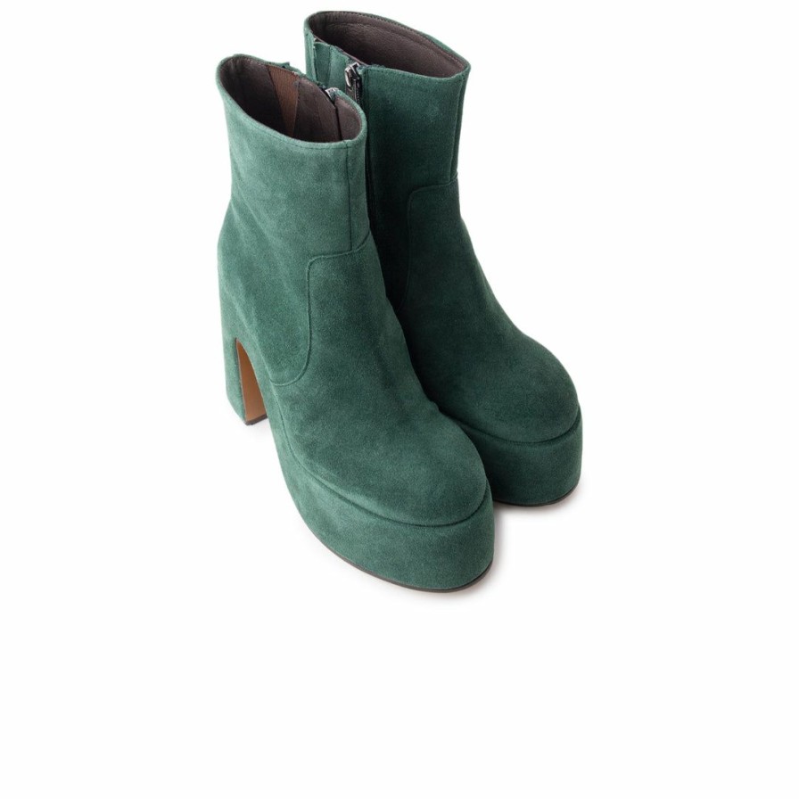 Women L'Intervalle | L'Intervalle Daze Dark Green Suede Women Dark Green Suede/Vert Fonce Suede