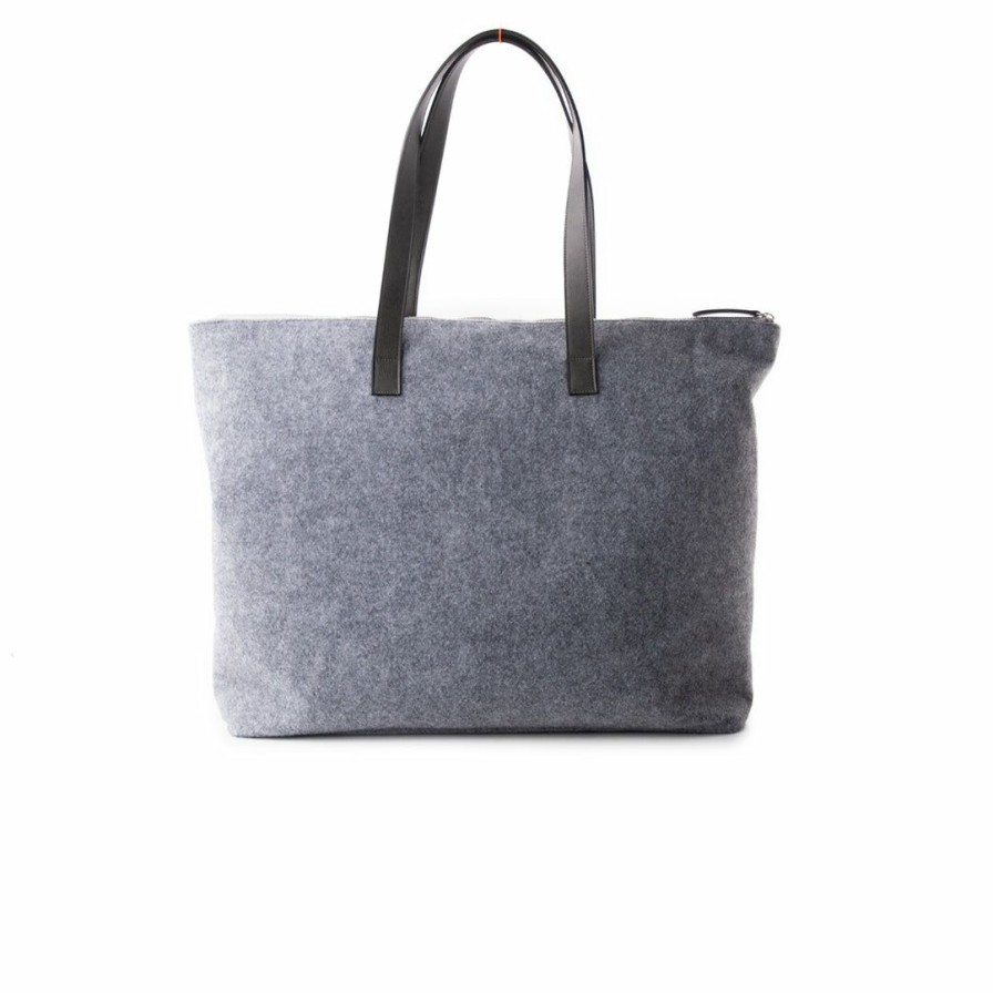 Bags L'Intervalle | L'Intervalle Medina Grey Fabric Women Grey Fabric/Gris Tissu