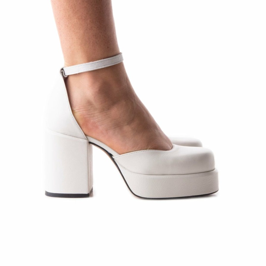 Women L'Intervalle | L'Intervalle Women Cambridge White Leather White Leather/Cuir Blanc