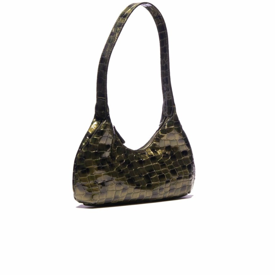 Bags L'Intervalle | L'Intervalle Mollina Green Shiny Croco