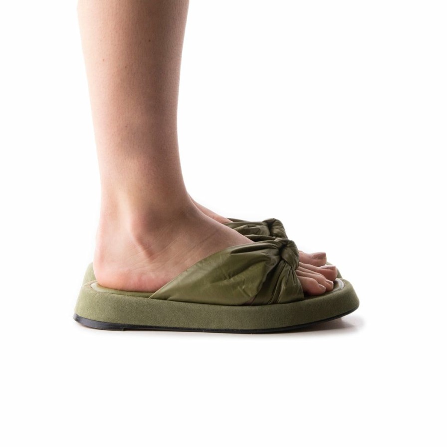 Women L'Intervalle | L'Intervalle Ceto Khaki Nylon Khaki Nylon/Nylon Khaki