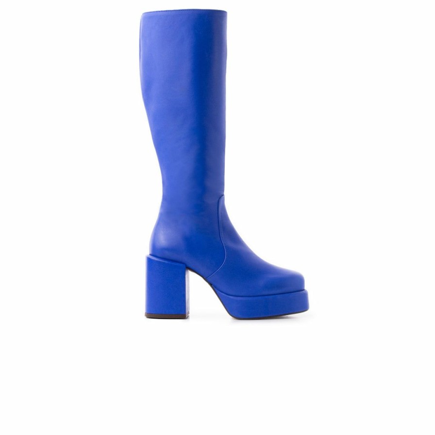 Women L'Intervalle | L'Intervalle Earl Blue Leather