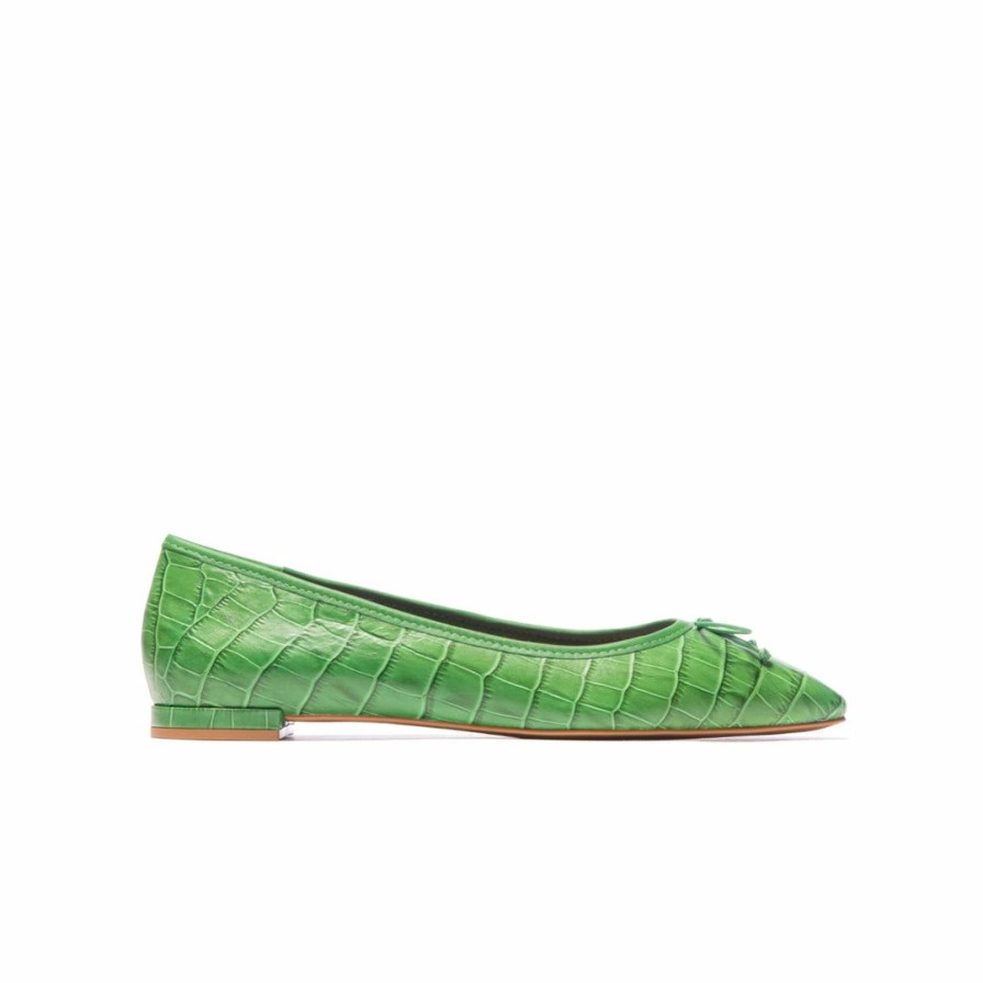 Women L'Intervalle | L'Intervalle Maxine Women Green Croco