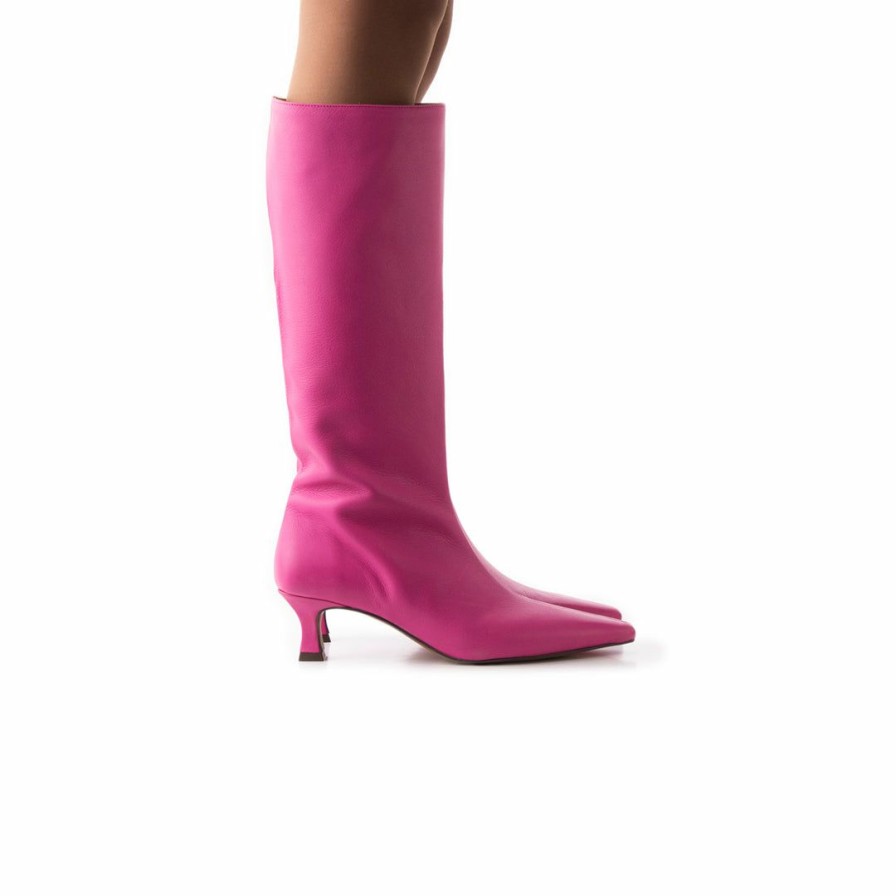 Women L'Intervalle | L'Intervalle Women Merit Fuschia Leather