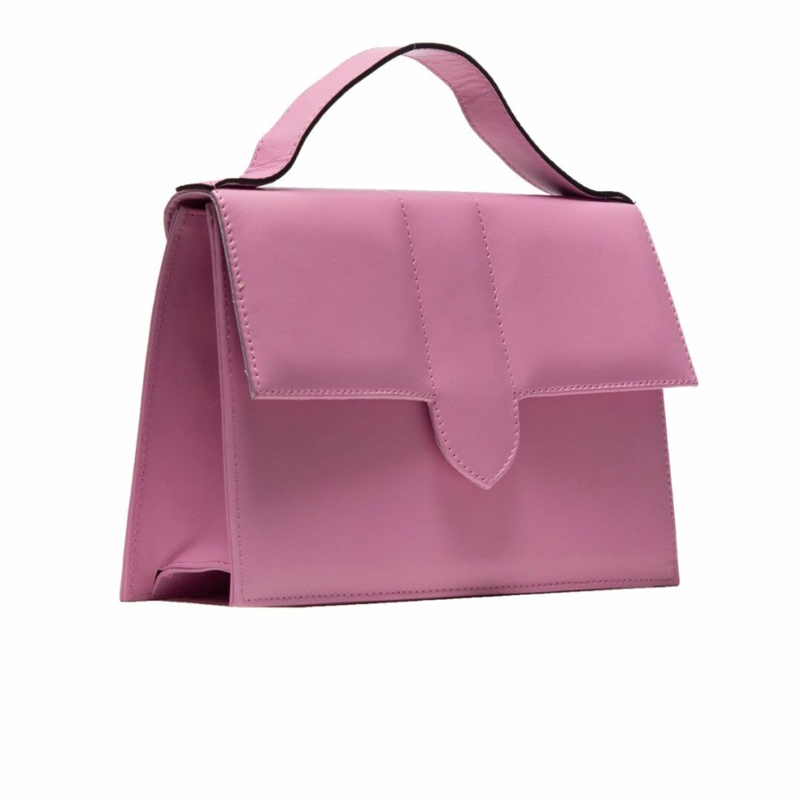 Bags L'Intervalle | L'Intervalle Women Diya Dark Pink Leather