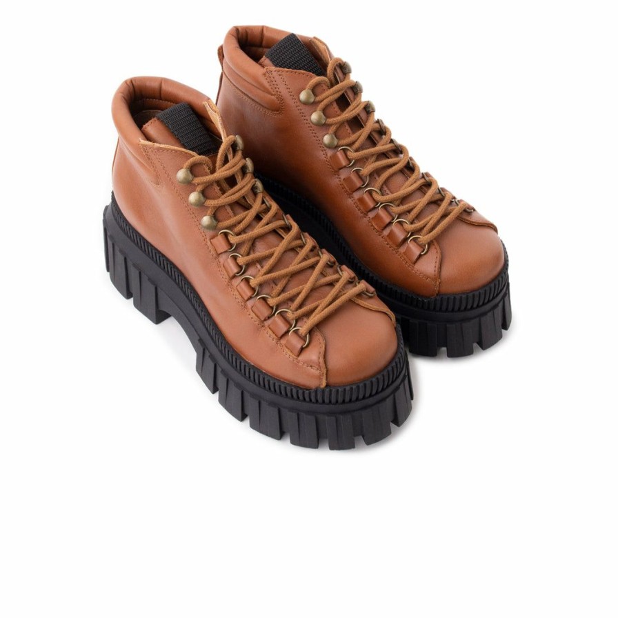 Women L'Intervalle | L'Intervalle Cedric Women Chestnut Leather