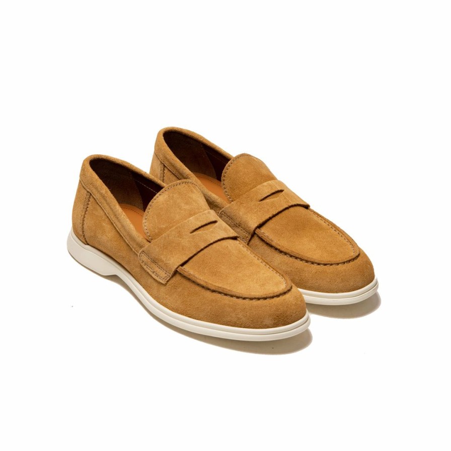 Women L'Intervalle | L'Intervalle Noah Men Tan Suede