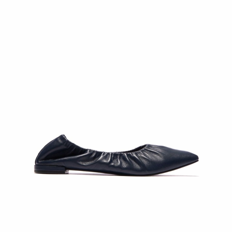 Women L'Intervalle | L'Intervalle Women Bee Navy Leather