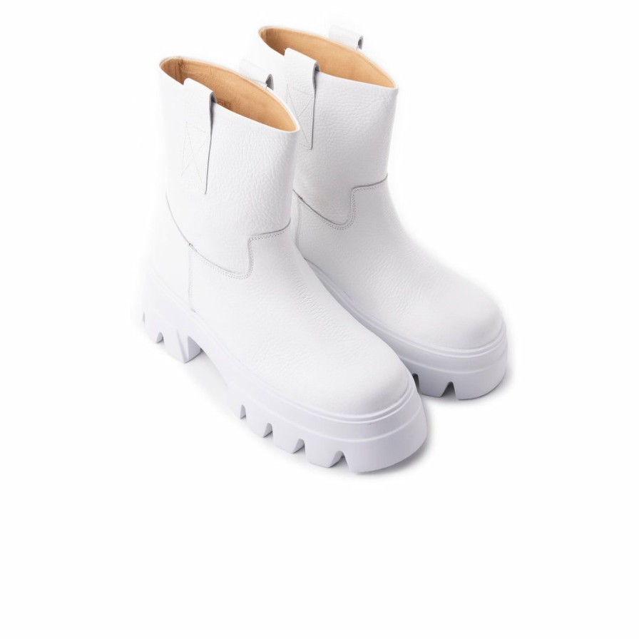 Women L'Intervalle | L'Intervalle Alaska White Leather