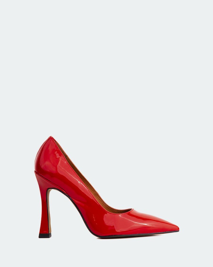 Women L'Intervalle | L'Intervalle Bellisima Red Patent Pumps Red Patent/Cuir Vernis Rouge