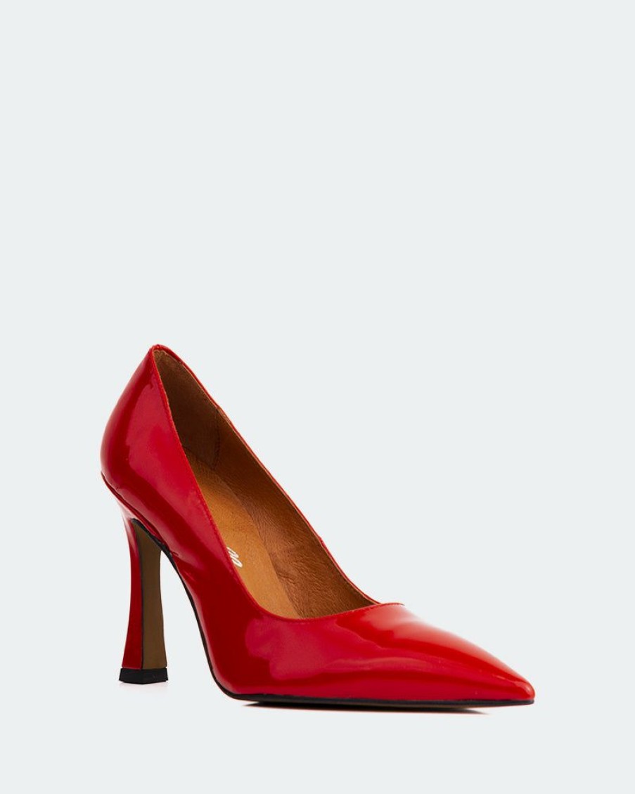 Women L'Intervalle | L'Intervalle Bellisima Red Patent Pumps Red Patent/Cuir Vernis Rouge