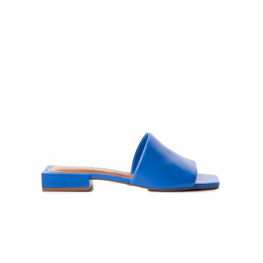 Women L'Intervalle | L'Intervalle Bolivar Blue Leather Women Blue Leather/Bleu Cuir