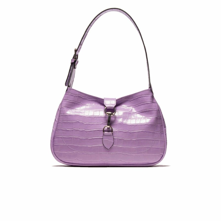 Bags L'Intervalle | L'Intervalle Women Hedy Lilac Croco