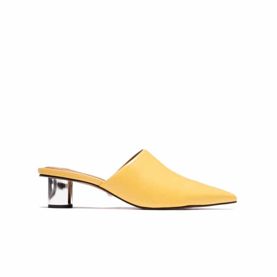 Women L'Intervalle | L'Intervalle Women Sunflower Yellow Leather