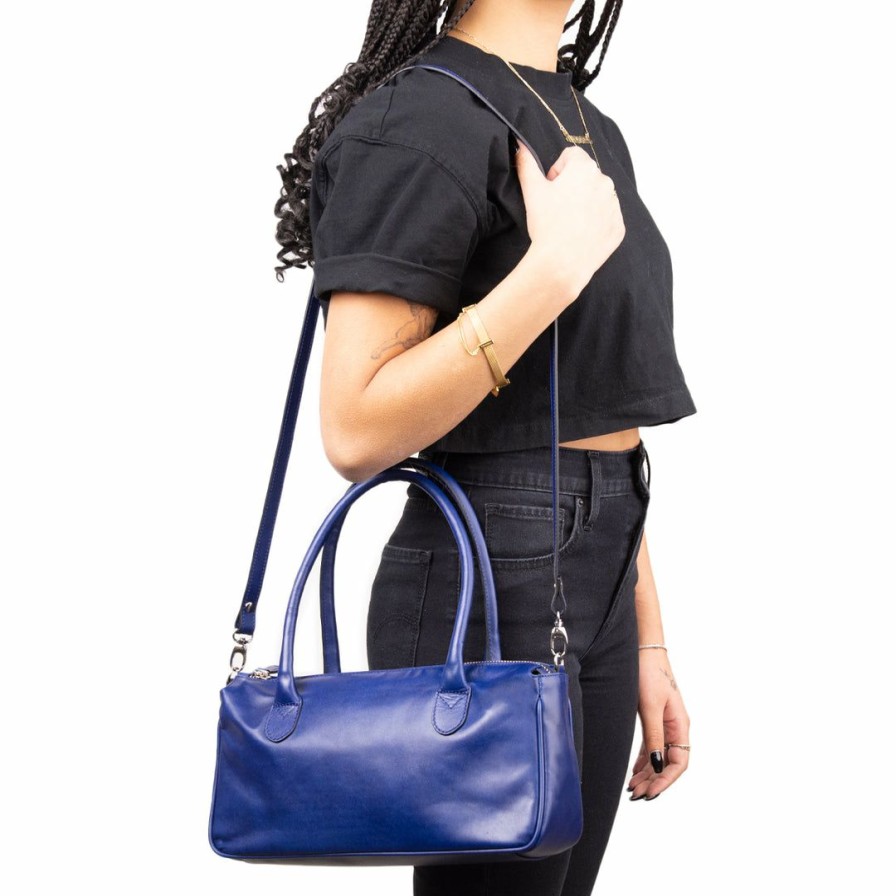 Bags L'Intervalle | L'Intervalle Jean Dark Blue Leather Dark Blue Leather/Bleu Cuir