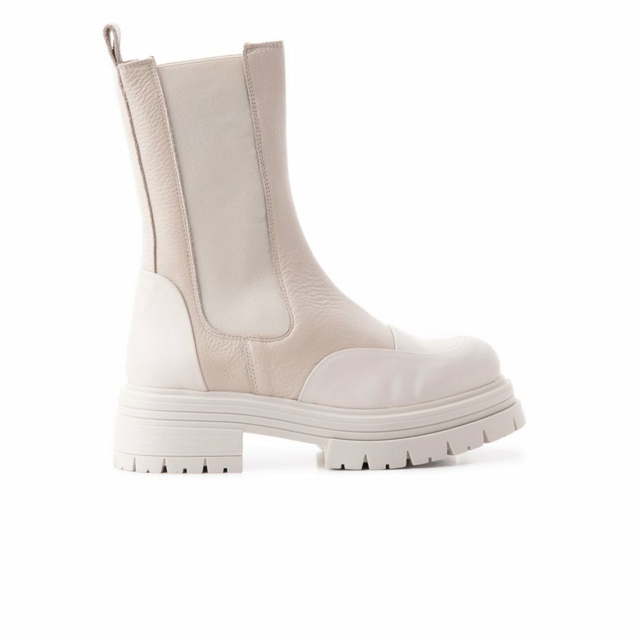 Women L'Intervalle | L'Intervalle Michigan Women Off White Leather