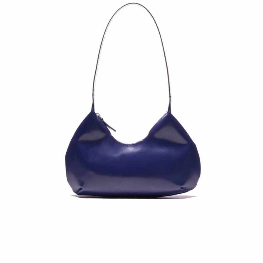 Bags L'Intervalle | L'Intervalle Mollina Dark Blue Box Purple Leather