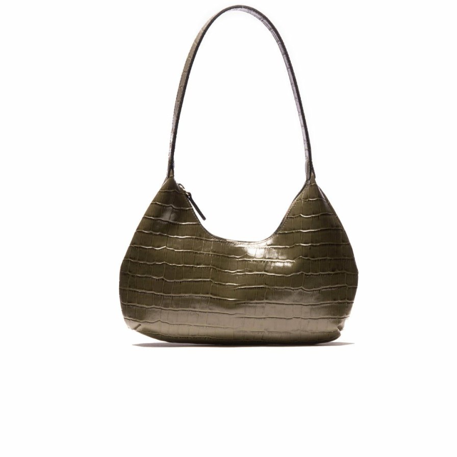 Bags L'Intervalle | L'Intervalle Women Molly Khaki Croco