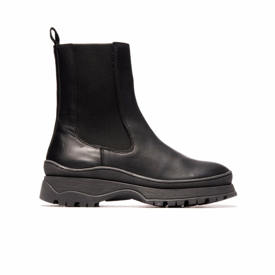 Women L'Intervalle | L'Intervalle Masson Women Black Leather