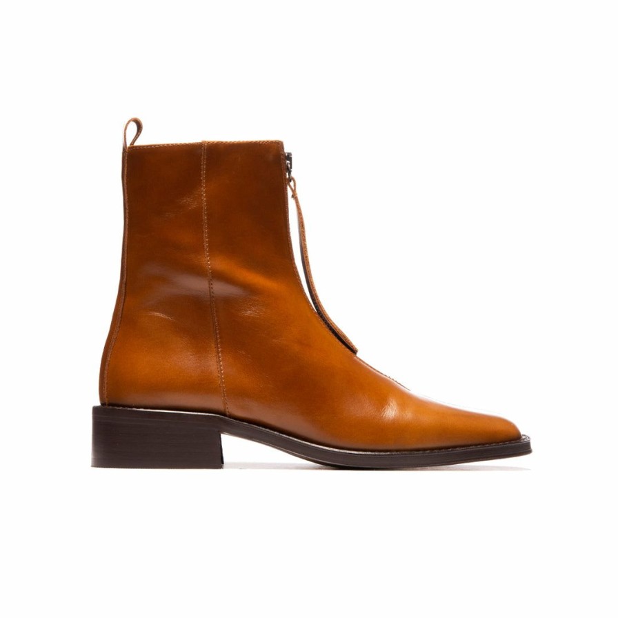 Women L'Intervalle | L'Intervalle Women Bruges Tan Leather