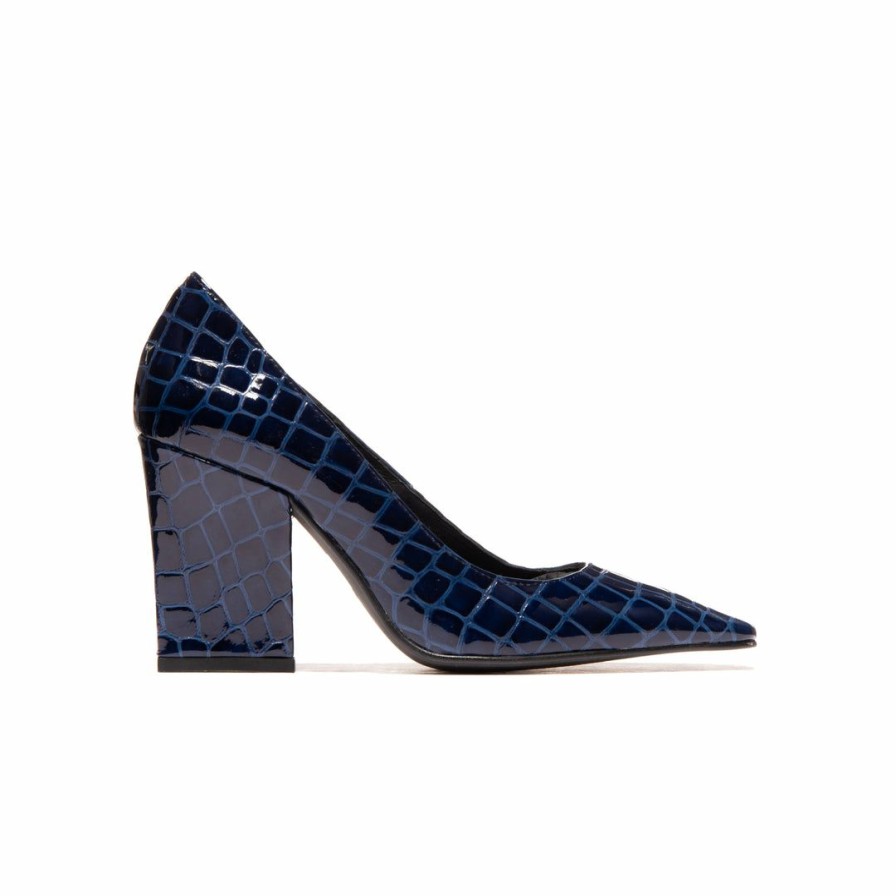 Women L'Intervalle | L'Intervalle Divia Navy Croco