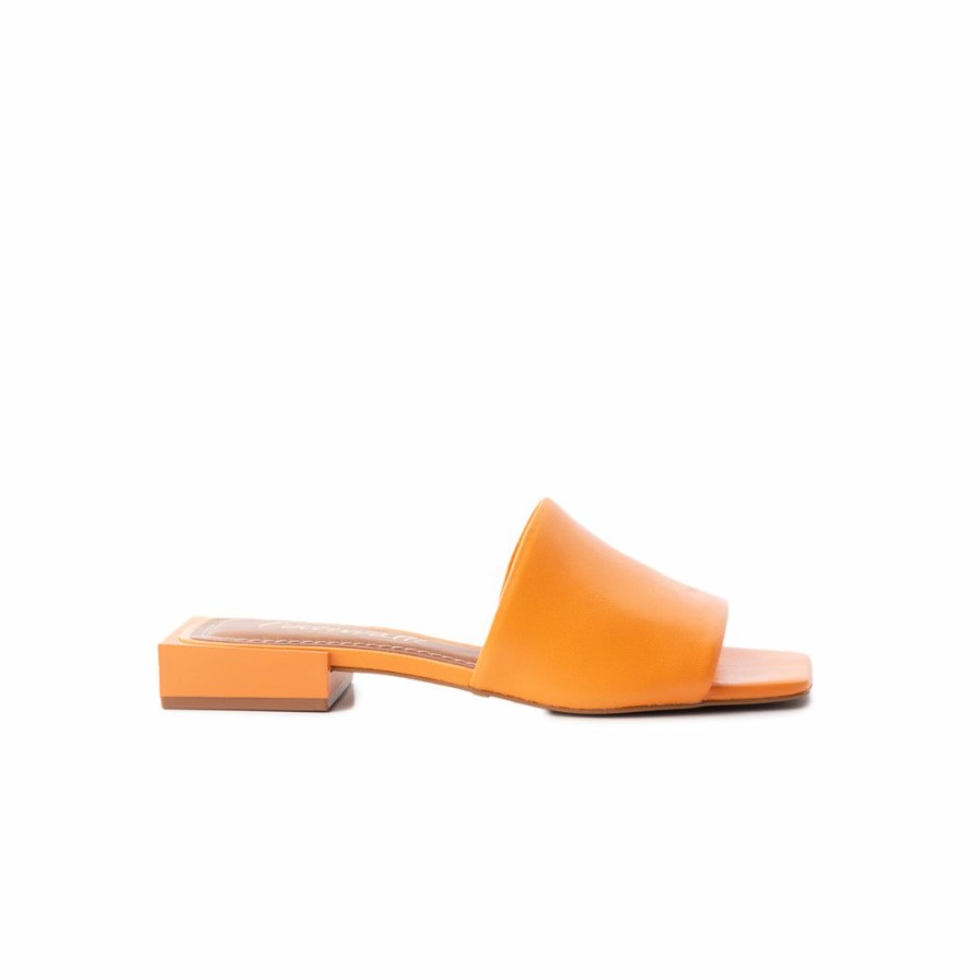 Women L'Intervalle | L'Intervalle Bolivar Orange Leather Orange Leather/Orange Cuir