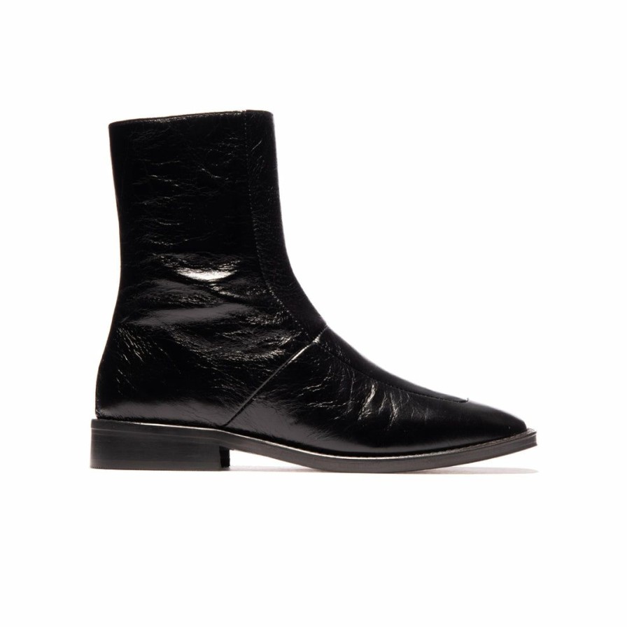 Women L'Intervalle | L'Intervalle Bathurst Black Leather