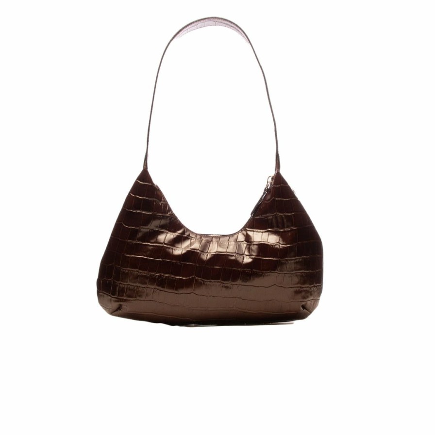 Bags L'Intervalle | L'Intervalle Molly Dark Brown Croco