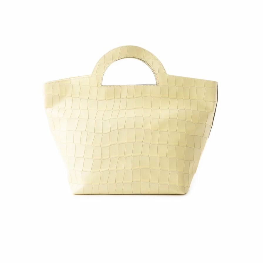 Bags L'Intervalle | L'Intervalle Nita Butter Croco Women Butter Croco/Croco Beurre