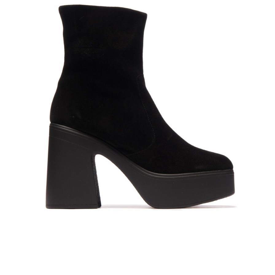 Women L'Intervalle | L'Intervalle Bolzano Women Black Suede