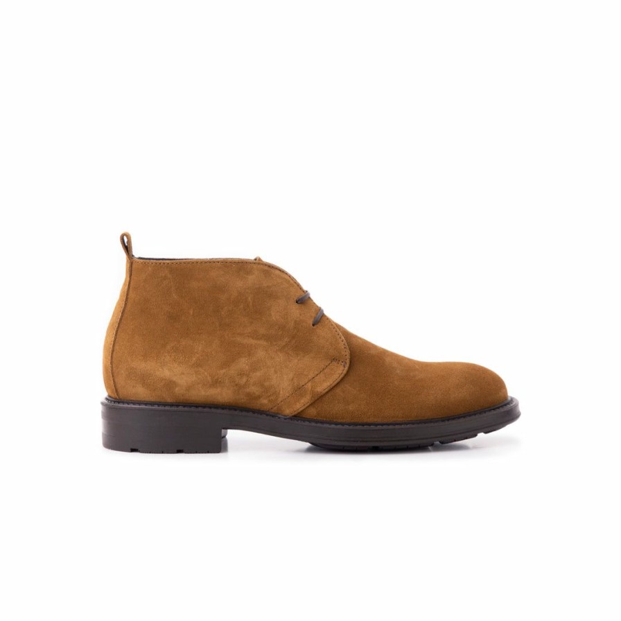 Women L'Intervalle | L'Intervalle Men Kratos Tan Suede