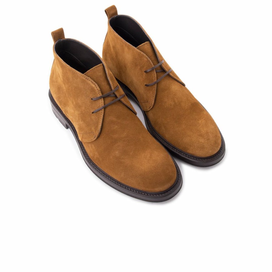 Women L'Intervalle | L'Intervalle Men Kratos Tan Suede