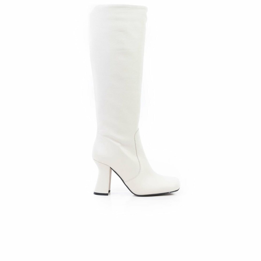 Women L'Intervalle | L'Intervalle Women Bergerac Off White Leather