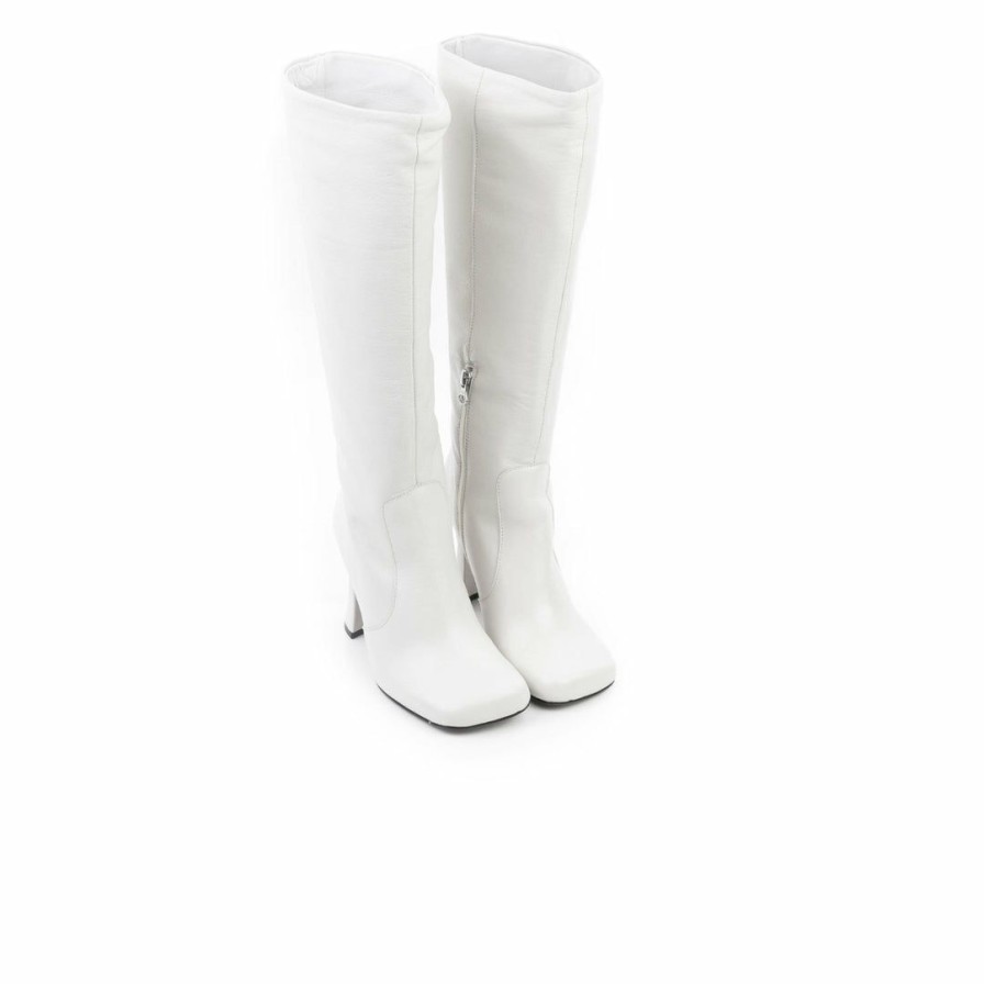 Women L'Intervalle | L'Intervalle Women Bergerac Off White Leather